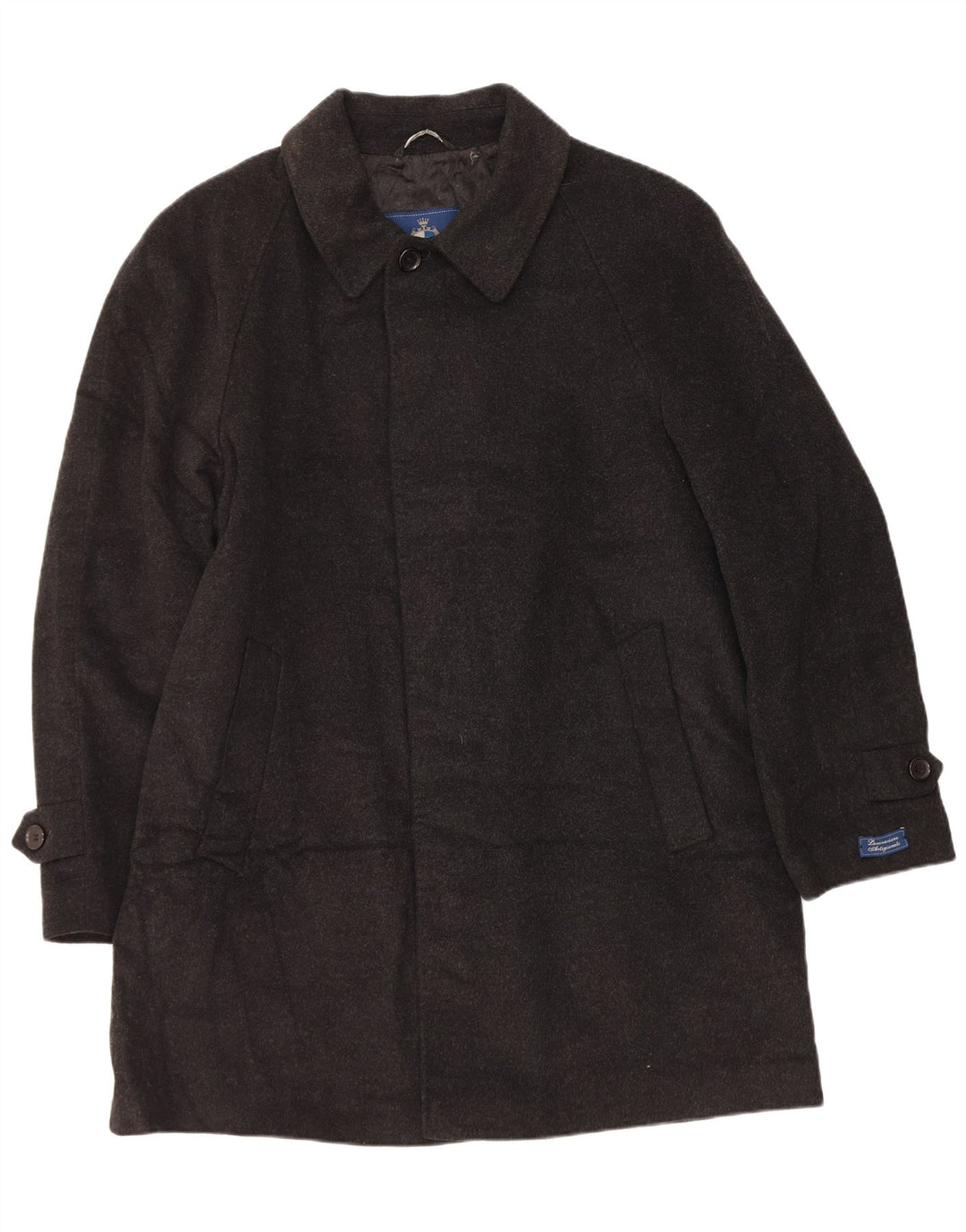 Abrigo vintage para hombre IT 54 2XL lana gris