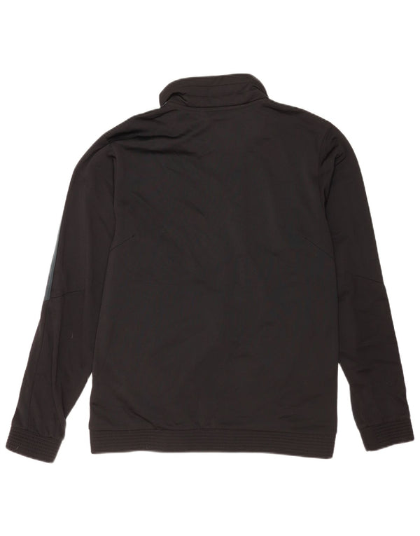 Adidas - Chaqueta de chándal para hombre, talla 40/42, poliéster negro mediano