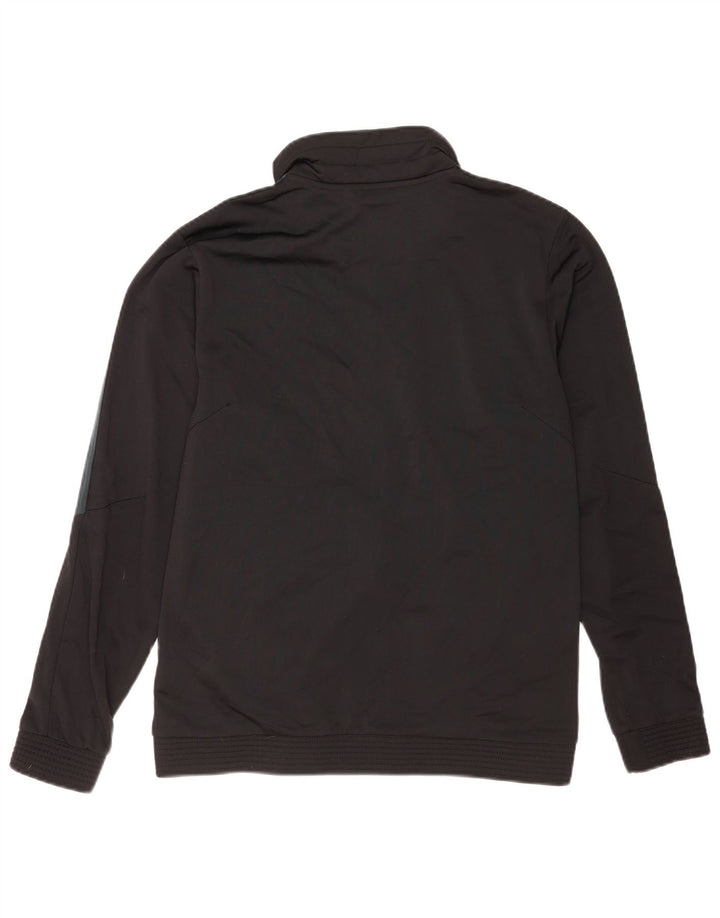 Adidas - Chaqueta de chándal para hombre, talla 40/42, poliéster negro mediano