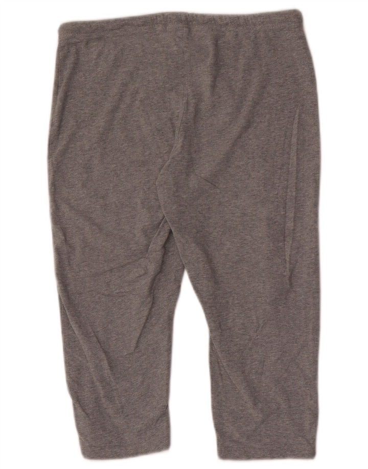 ASICS Pantalones de chándal capri para mujer UK 12 Algodón moteado gris medio