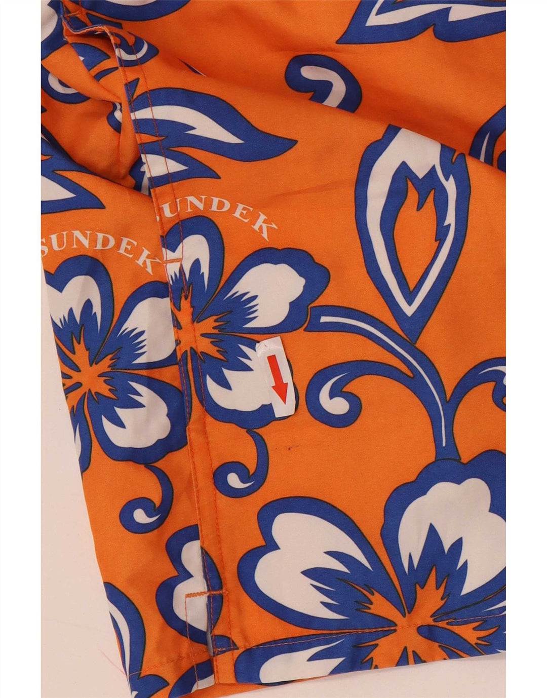 Sundek Bañador con estampado gráfico para hombre Poliéster floral naranja medio
