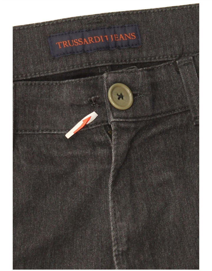 Vaqueros Trussardi Hombre Rectos W37 L31 Gris Algodón