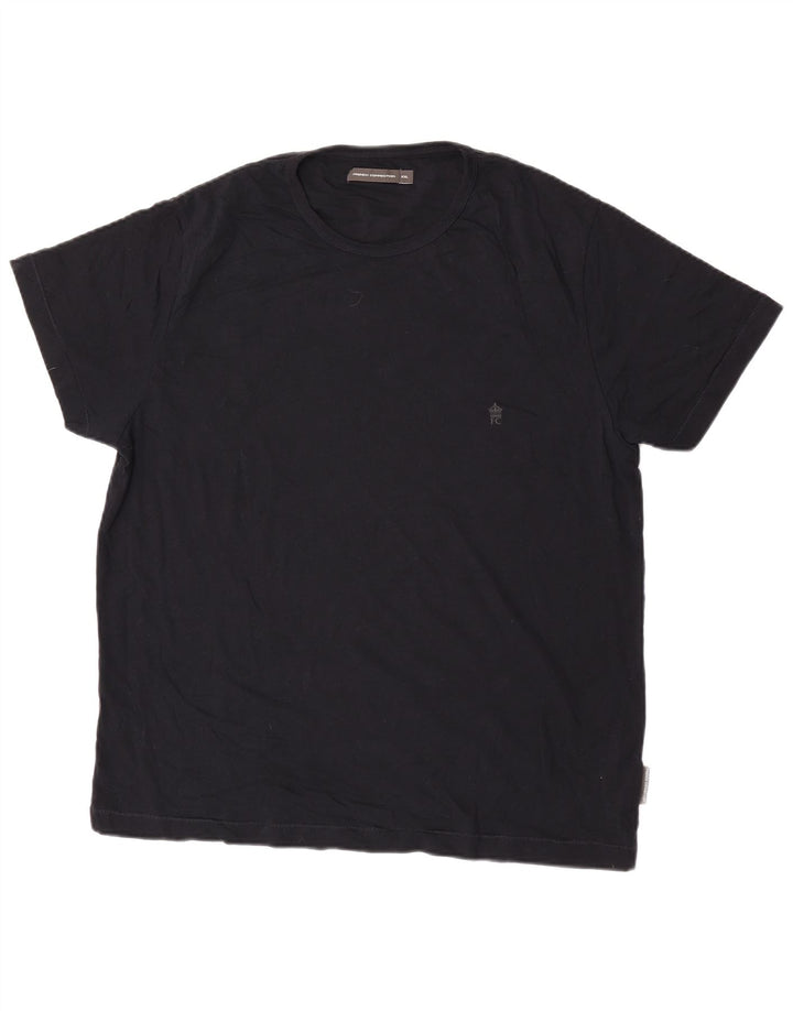 French Connection Camiseta para hombre Top 2XL Algodón negro