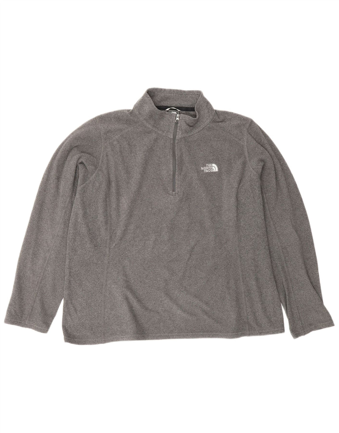 THE NORTH FACE Jersey polar con cuello y cremallera para mujer UK 40 XL Poliéster gris