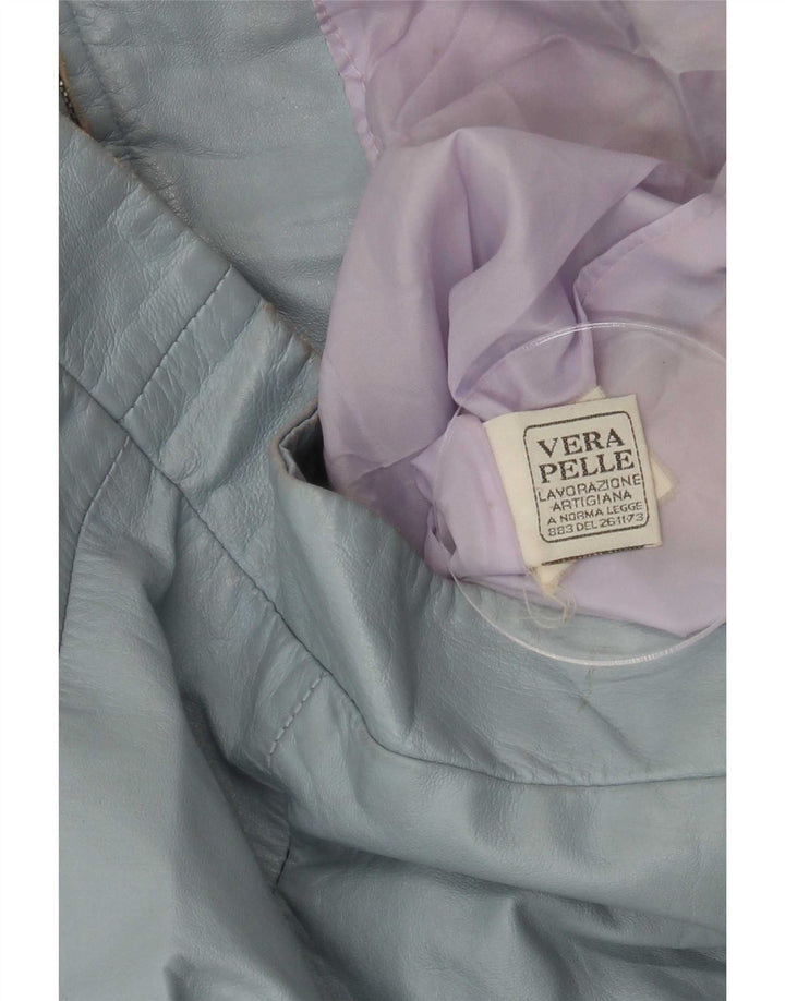 XETRA Chaqueta de cuero para mujer UK 10 Small Blue