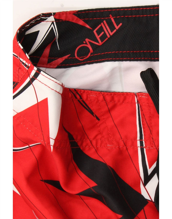O'NEILL Bañador con estampado gráfico para hombre, tamaño pequeño, rojo, geométrico