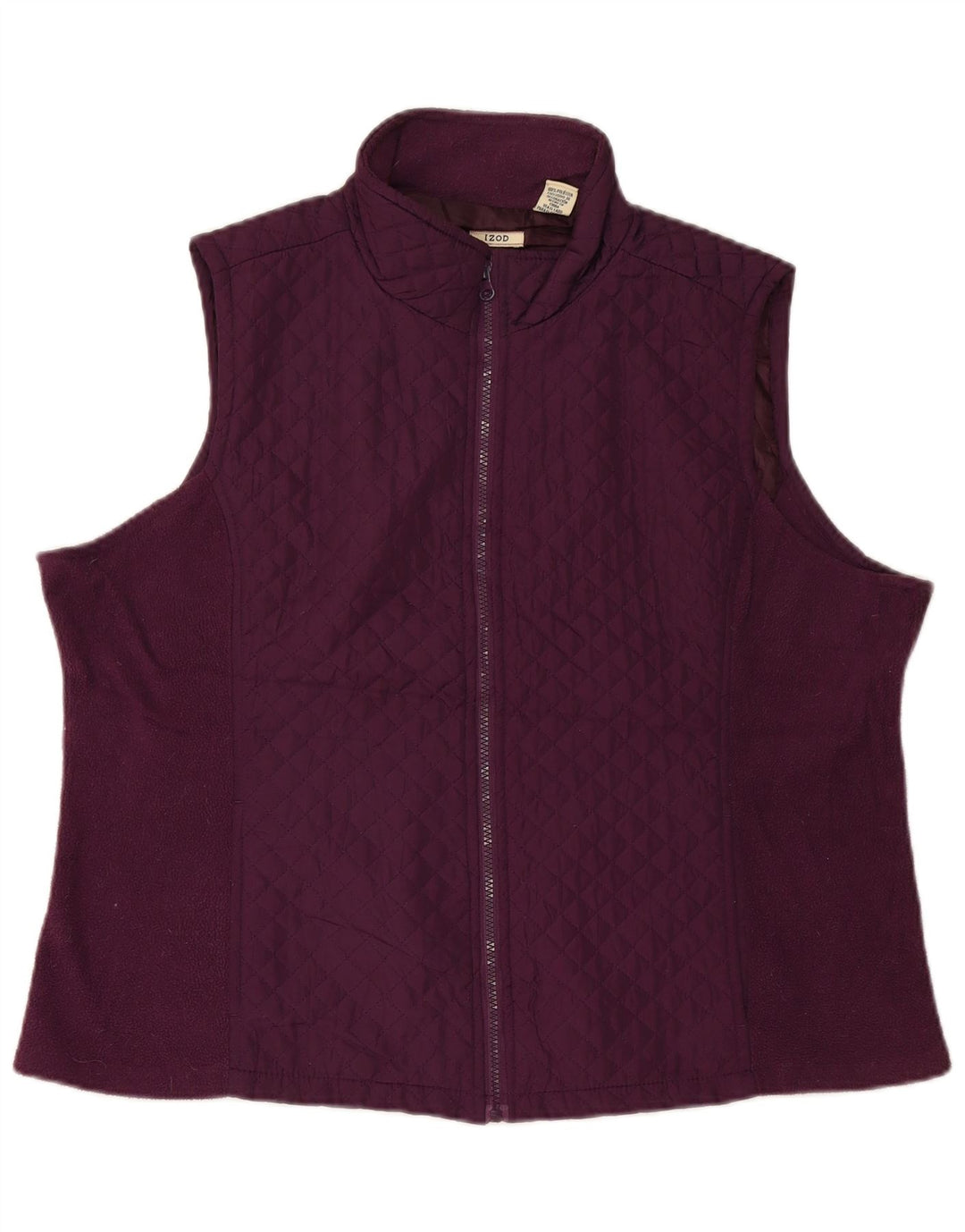 Izod Chaleco acolchado para mujer UK 20 2XL Poliéster granate