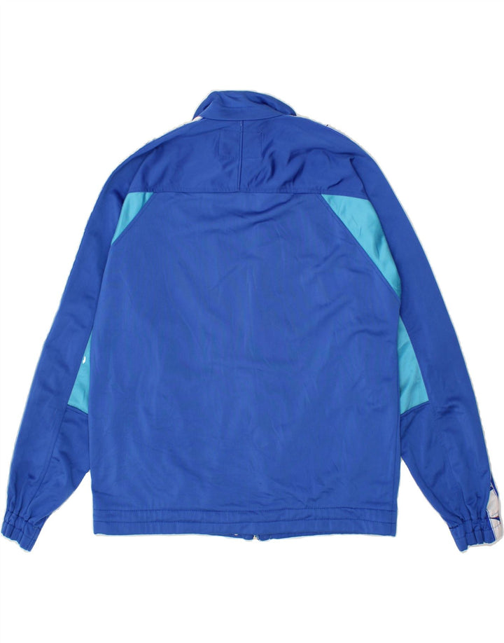 DIADORA Mens Graphic Tracksuit Top Jacket IT 48 Medium Blue Polyester Vintage Diadora and Second-Hand Diadora from Messina Hembry 