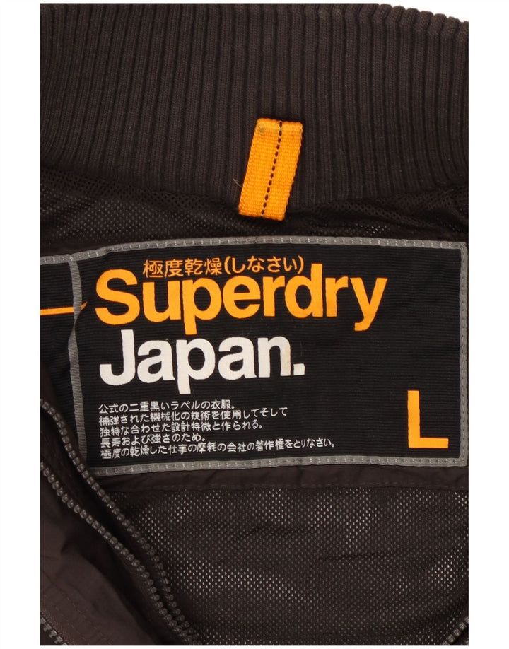 SUPERDRY Chaqueta cortavientos para mujer UK 44 Large Nylon negro