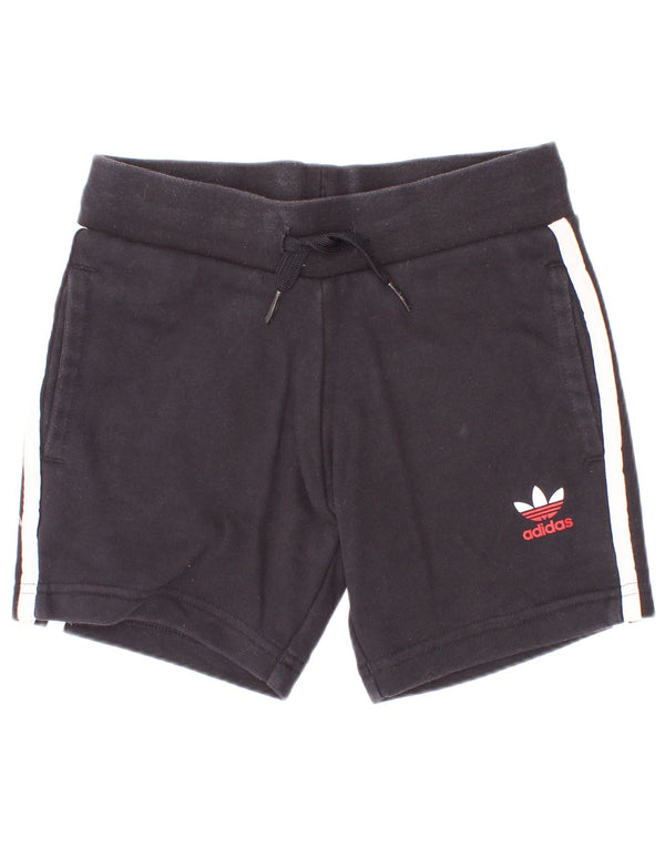 Adidas Pantalones cortos deportivos para niños 4-5 años Negro Algodón