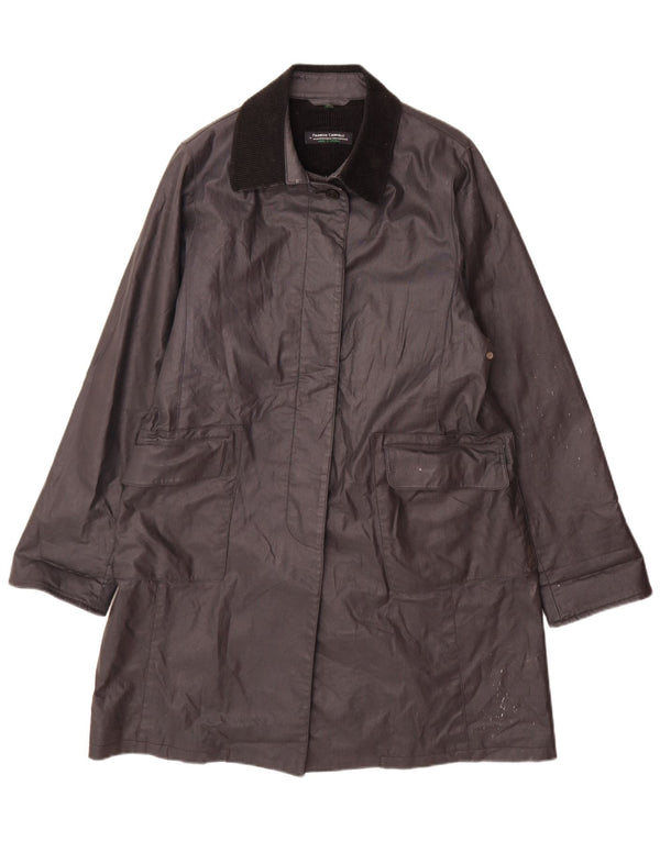 Mackintosh Chubasquero para Mujer Reino Unido 44 Medio Algodón Negro