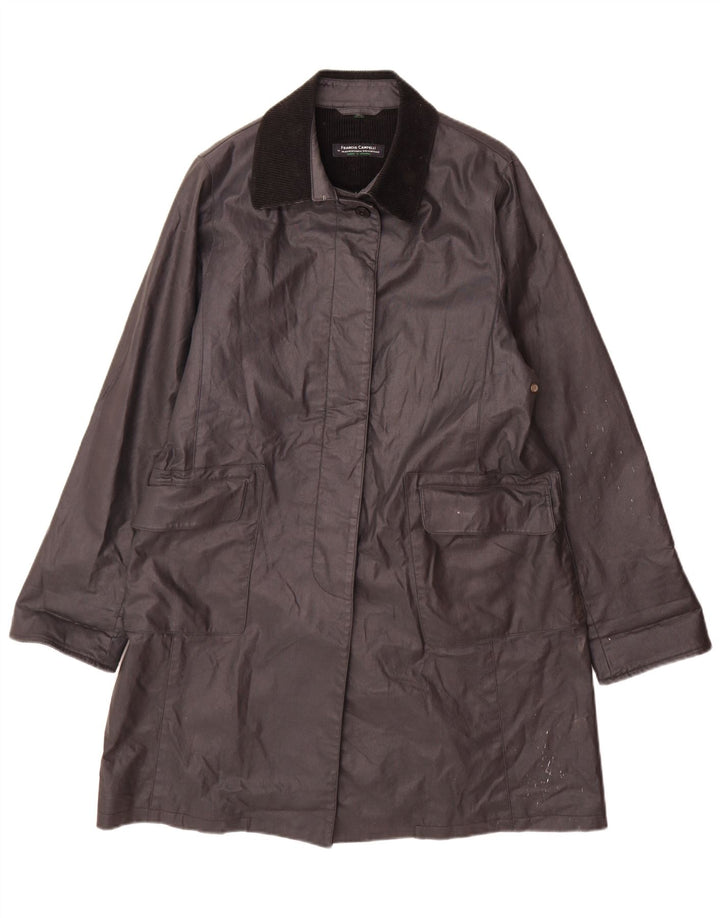 Mackintosh Chubasquero para Mujer Reino Unido 44 Medio Algodón Negro