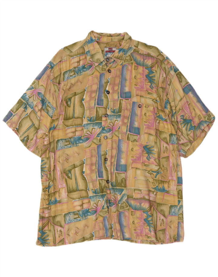 Camisa MC PANTHON Hombre Talla 41/42 Grande Patchwork Multicolor