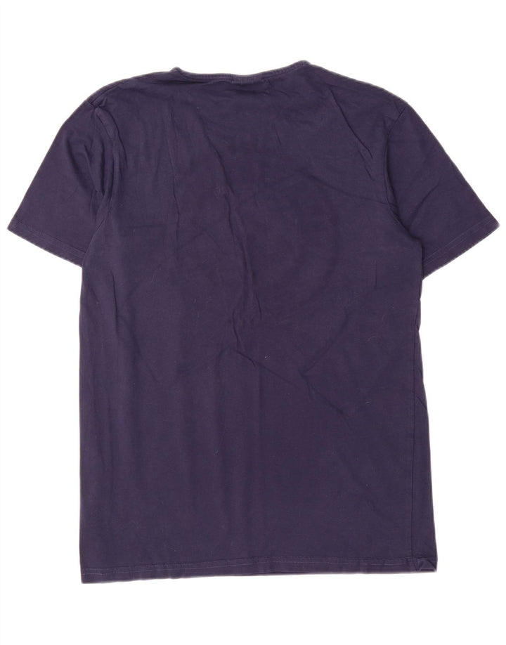 Ellesse - Camiseta con gráfico regular para hombre, talla pequeña, algodón azul marino