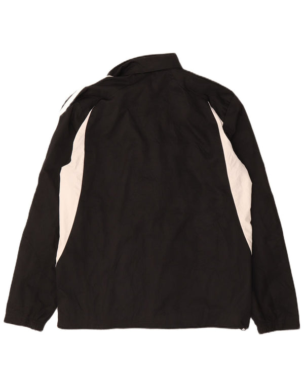 Adidas Chaqueta impermeable para hombre UK 36 Small Black Colourblock Poliéster