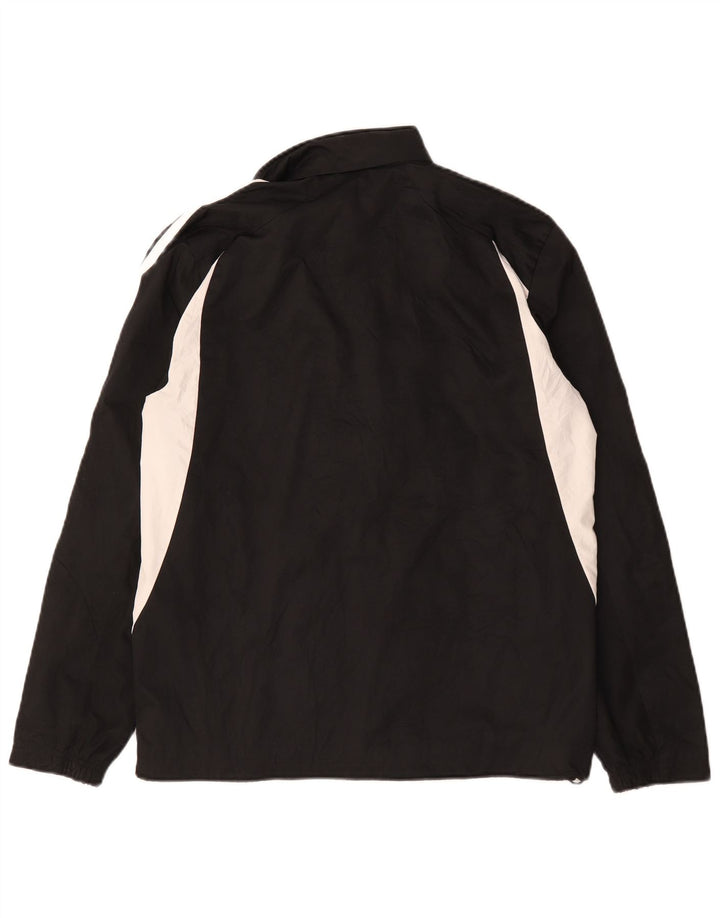 Adidas Chaqueta impermeable para hombre UK 36 Small Black Colourblock Poliéster