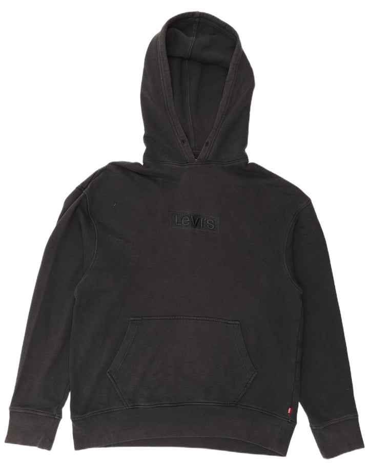 Levi's Hombre Sudadera Con Capucha Gráfica Jersey De Algodón Negro Mediano