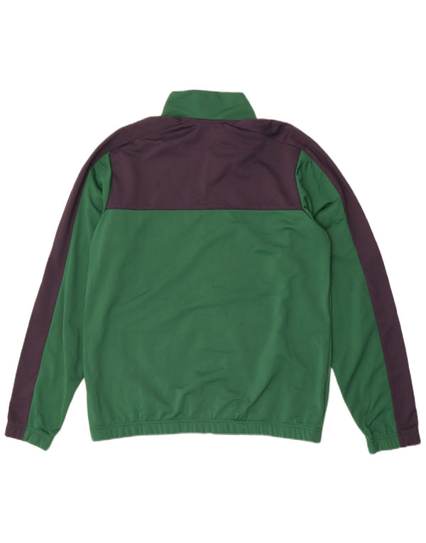 Nike - Chaqueta de chándal para hombre, color verde medio, poliéster color block