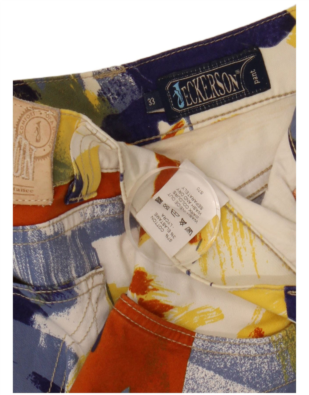 Bermudas Mujer Jeckerson W33 Medium Multicolor Tie Dye Algodón
