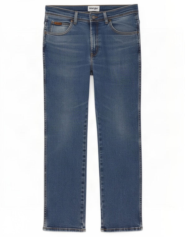 Wrangler Vaqueros Rectos Texas Para Hombre W33 L30 Algodón Azul