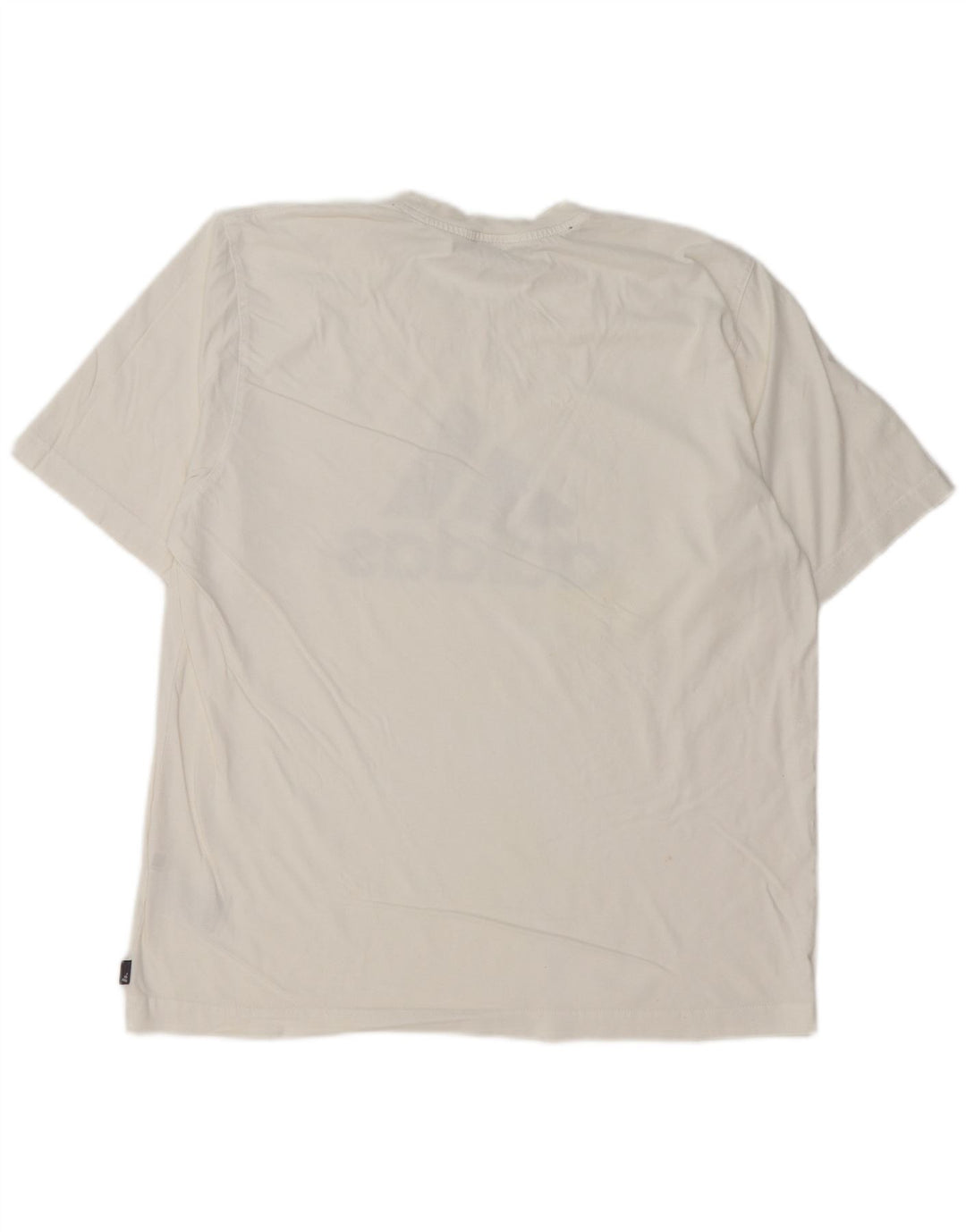 ADIDAS Camiseta gráfica para hombre Top grande de algodón blanco