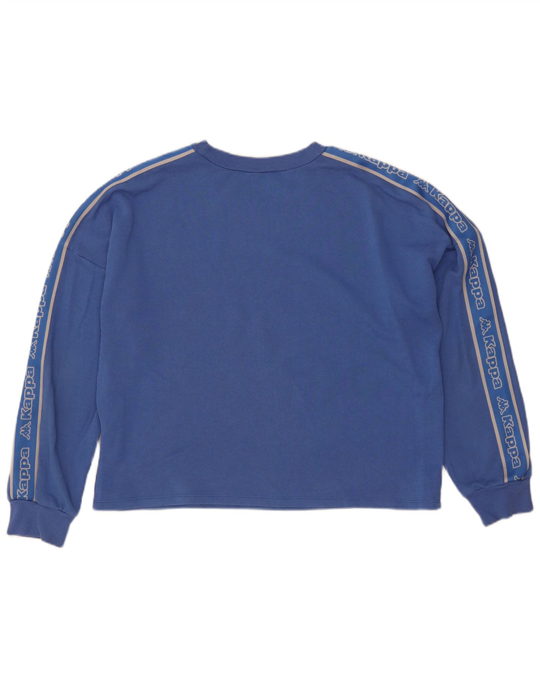 Kappa Mujer Tezenis Crop Graphic Sudadera Jumper UK 44 Azul Medio