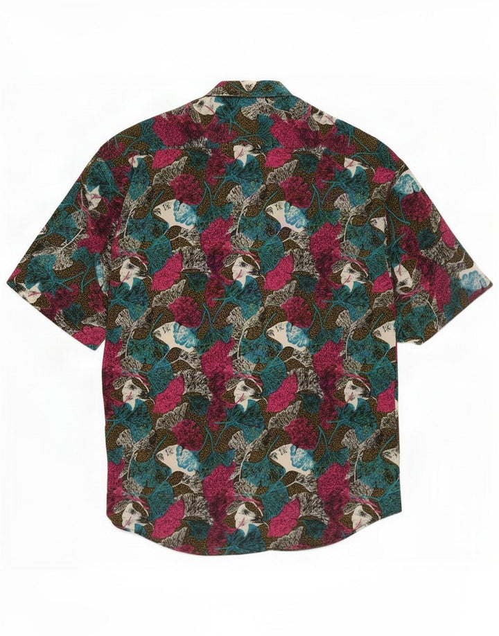 Ciaps Camisa de manga corta para hombre Small Multicolor Floral