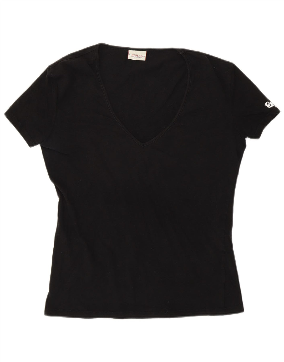 REPLAY Camiseta gráfica para mujer Top UK 40 XL Negro