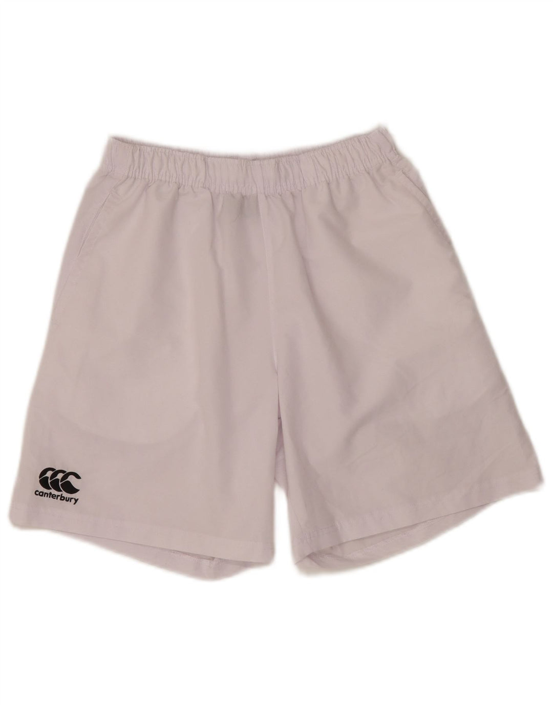 Canterbury Pantalones cortos deportivos para hombre pequeño poliéster blanco