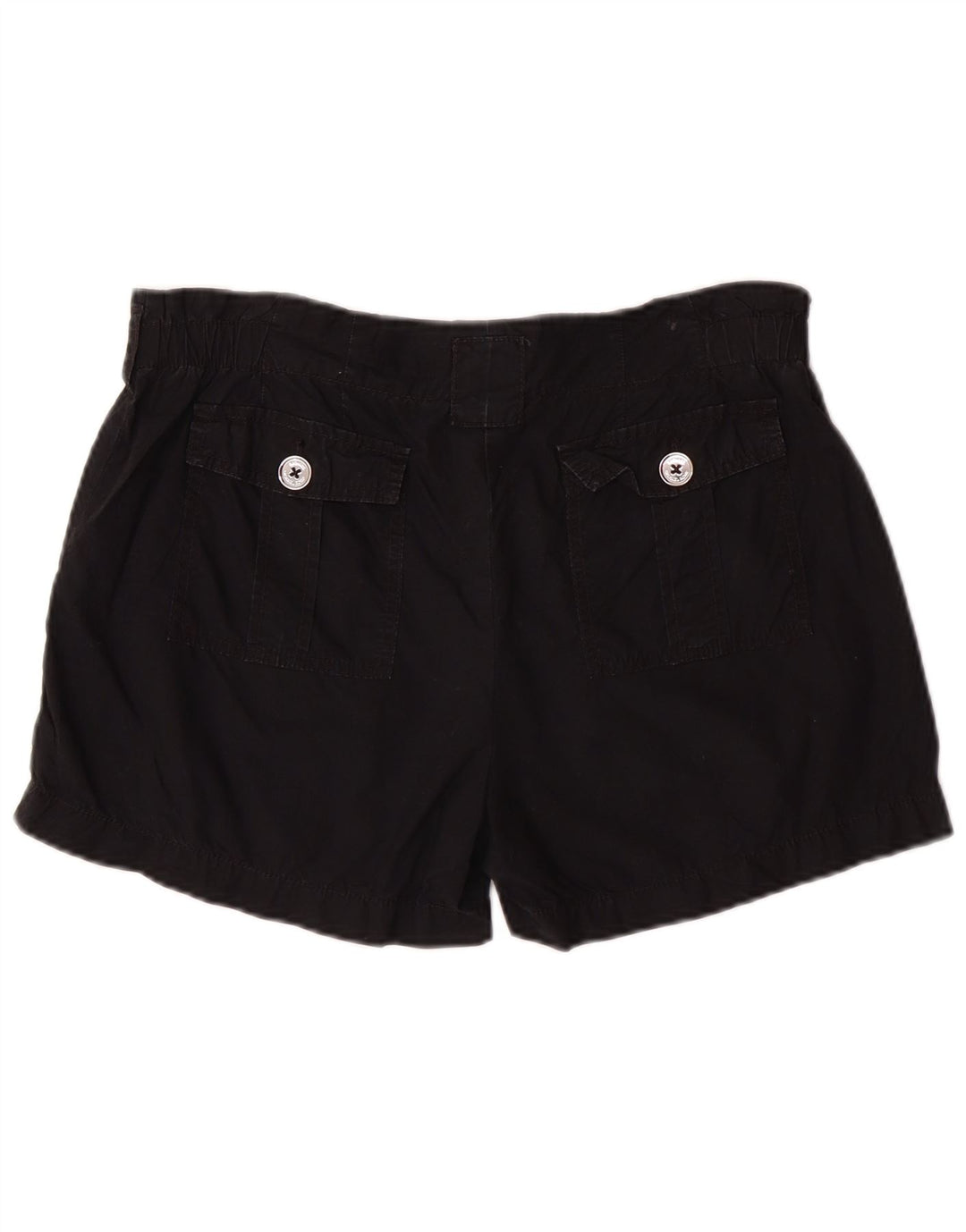 Michael Kors Pantalones cortos casuales para mujer US 6 mediano W32 algodón negro