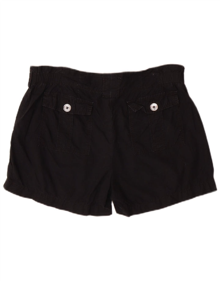 Michael Kors Pantalones cortos casuales para mujer US 6 mediano W32 algodón negro