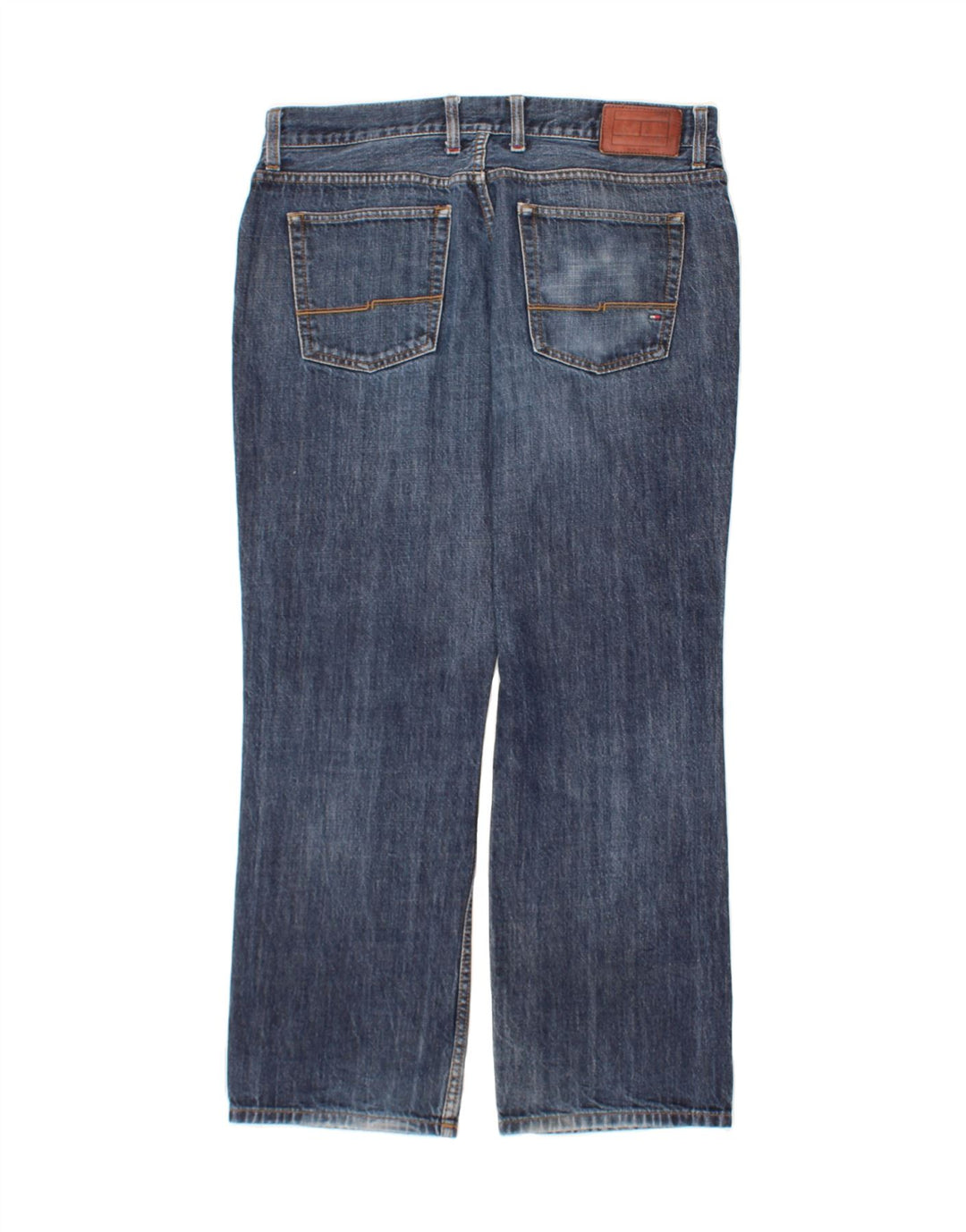 TOMMY HILFIGER Mens Straight Jeans W36 L20 Blue Cotton Vintage Tommy Hilfiger and Second-Hand Tommy Hilfiger from Messina Hembry 