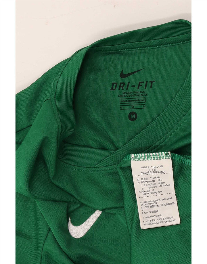 Camiseta Nike Dri Fit Graphic para hombre, parte superior de poliéster verde medio