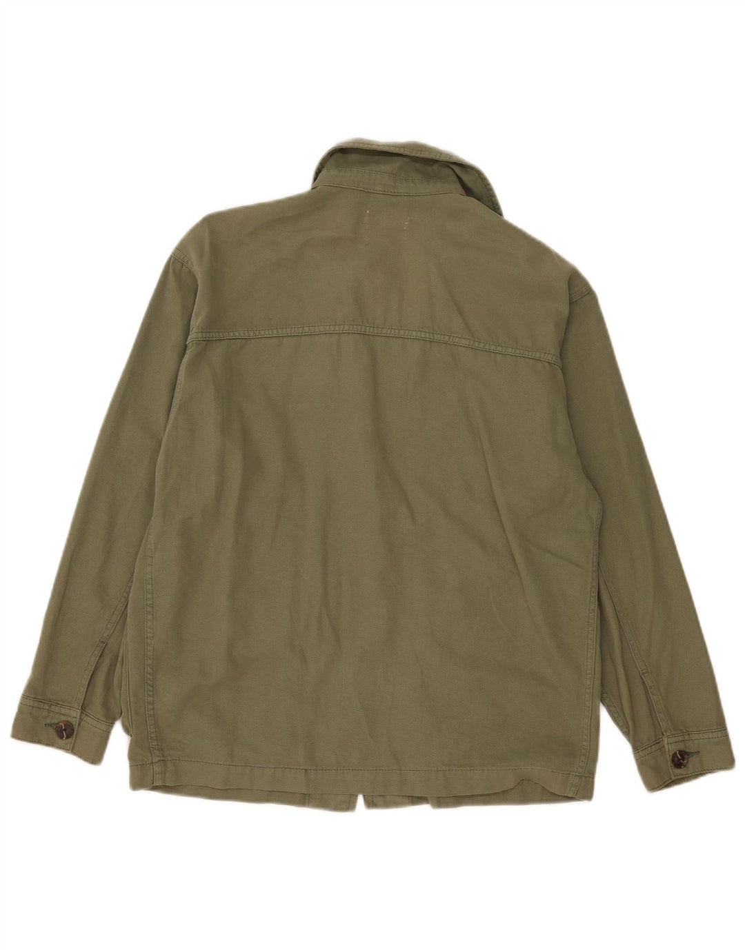 Topshop Chaqueta utilitaria extragrande para mujer UK 10 Small Khaki Cotton