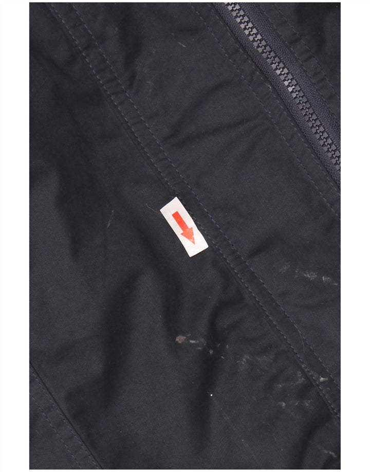 Superdry Parka Sherpa con capucha para hombre, talla 38, poliéster azul marino mediano