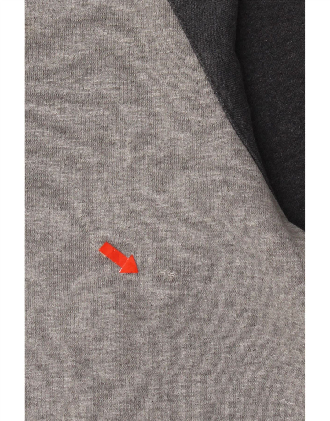 Adidas Hombre Zip Sudadera Con Capucha Suéter Gris Medio Algodón Moteado