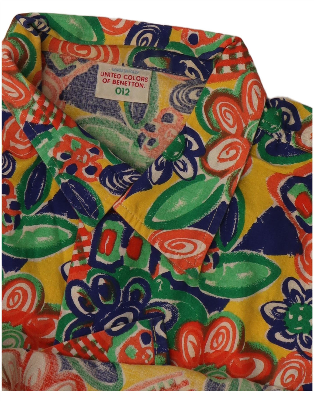 BENETTON Camisa Manga Corta Hombre Mediana Multicolor Floral