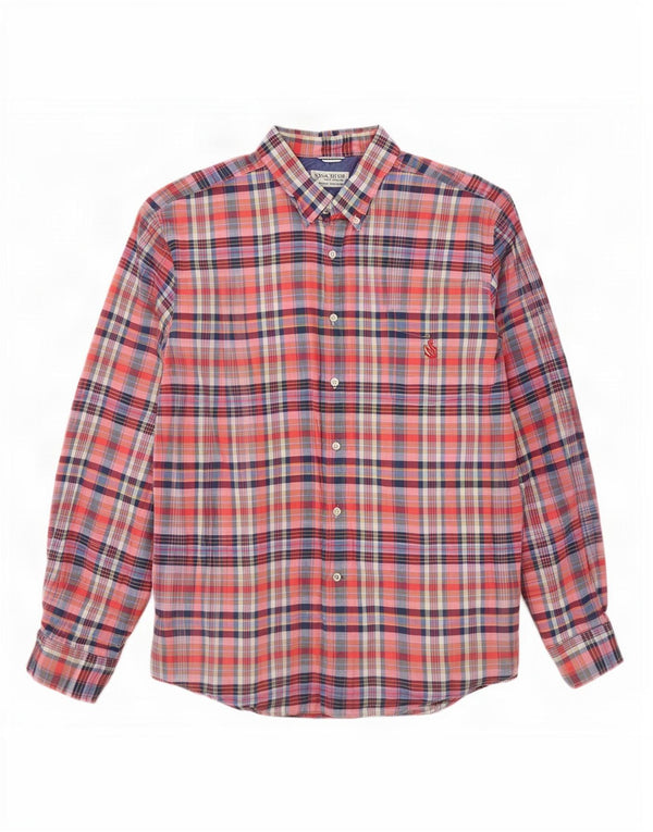 Nautica Camisa de franela Heritage para hombre 2XL Algodón a cuadros multicolor