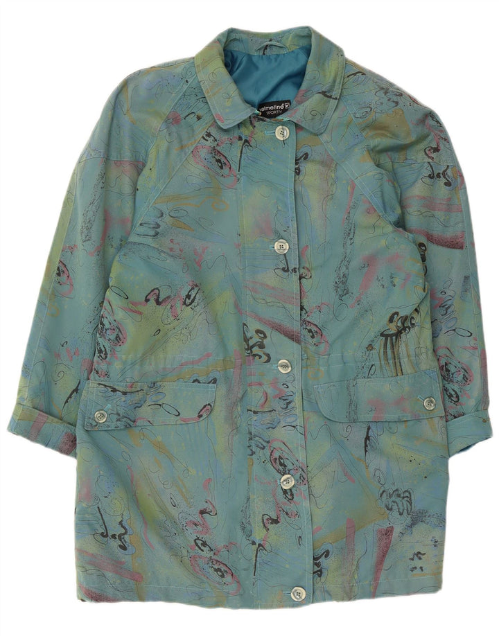 VALMELINE Abrigo extragrande para mujer EU 36 Bloque de color azul pequeño