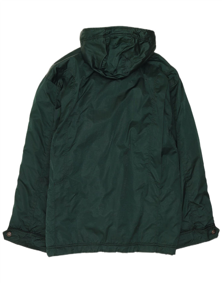 Belfe & Belfe Chaqueta cortavientos con capucha para hombre IT 48 Poliéster verde medio