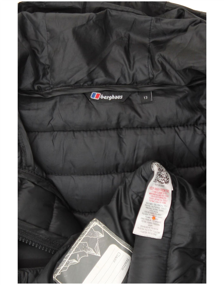 BERGHAUS Chaqueta acolchada con capucha para niño 12-13 años Poliamida negro