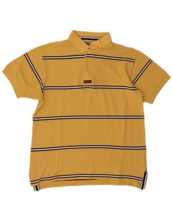 Polo Slam Hombre XS Algodón A Rayas Amarillo