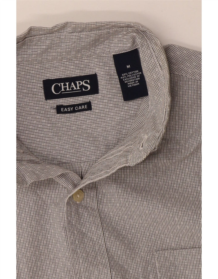 Chaps Camisa de fácil cuidado para hombre de algodón geométrico gris medio