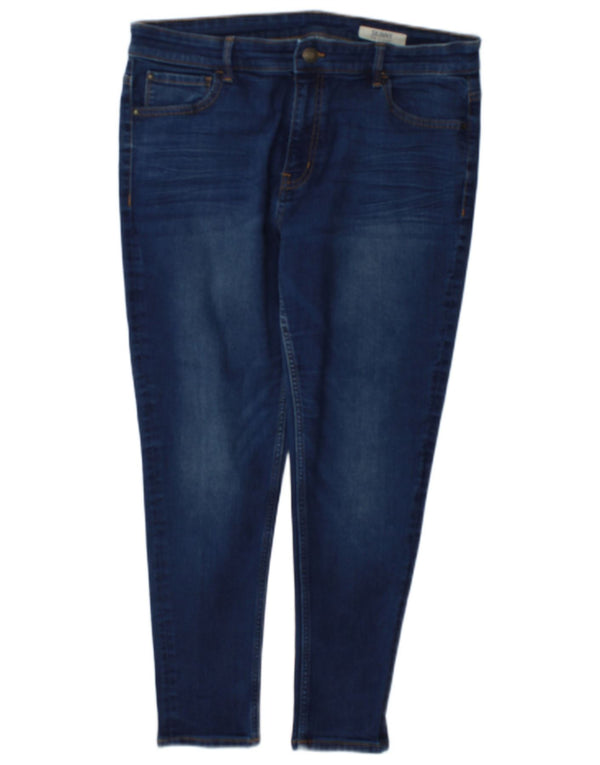 Marks & Spencer Vaqueros pitillo para mujer UK 40 Large W38 L26 Algodón azul marino