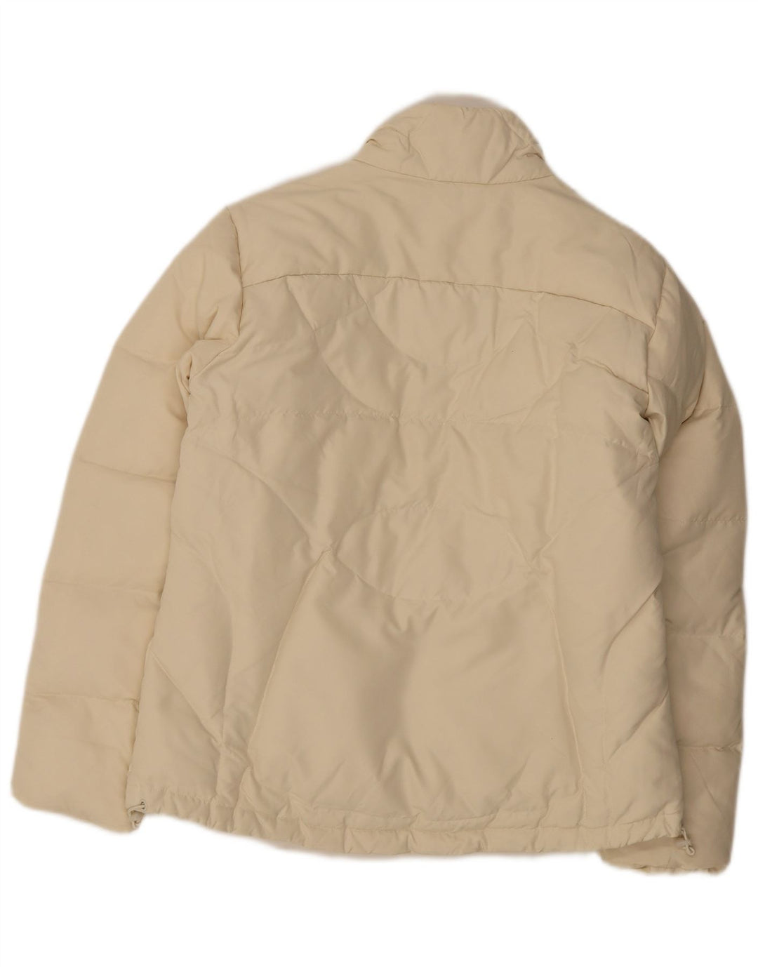Adidas - Chaqueta acolchada para mujer, talla 40, talla grande, poliéster blanco roto