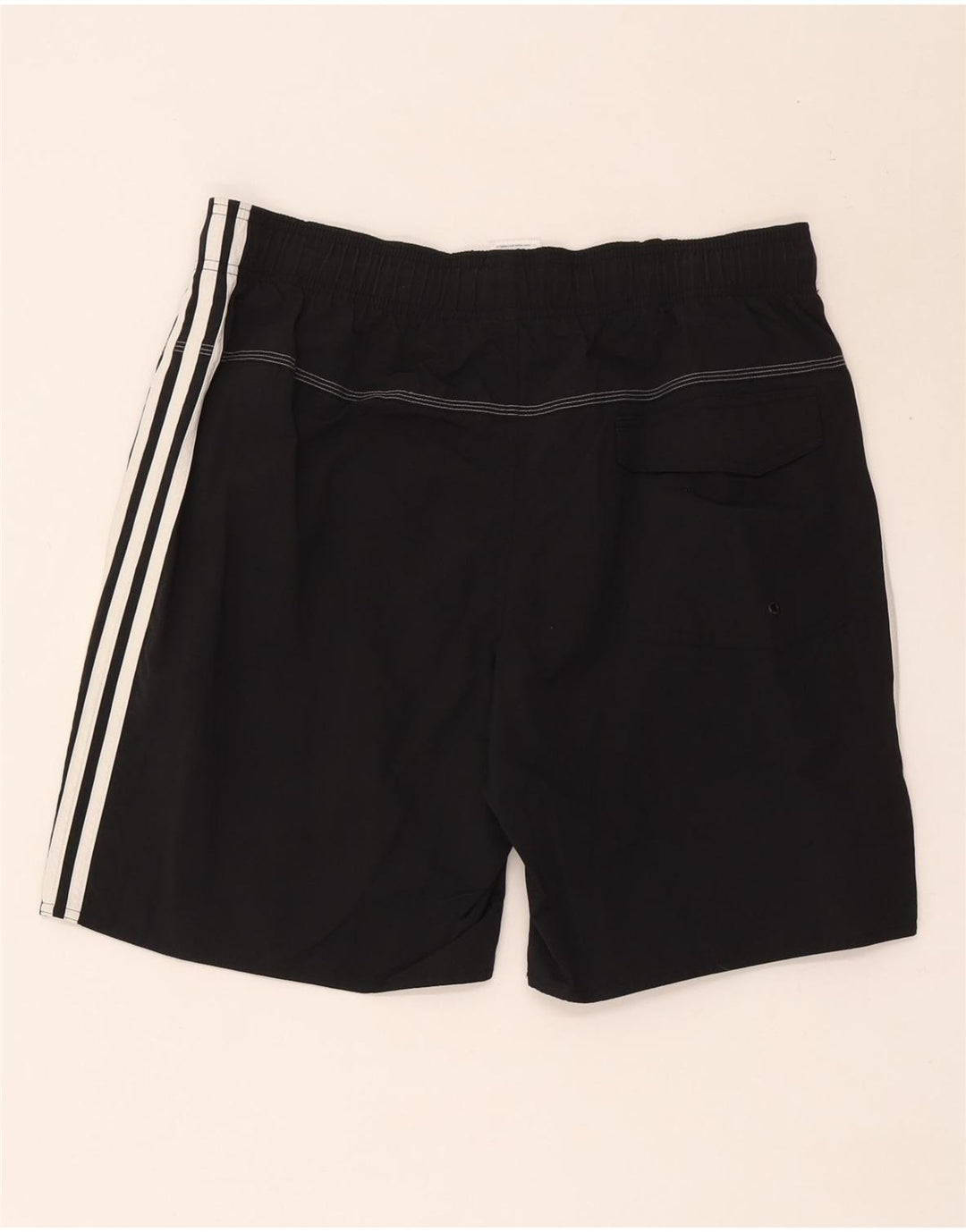 Adidas - Pantalones cortos deportivos para hombre, talla grande, poliéster negro