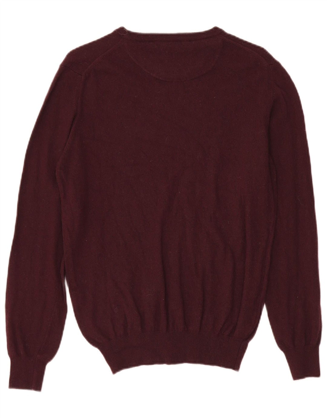 Harmont & Blaine Jersey con cuello barco para hombre, talla pequeña, lana granate