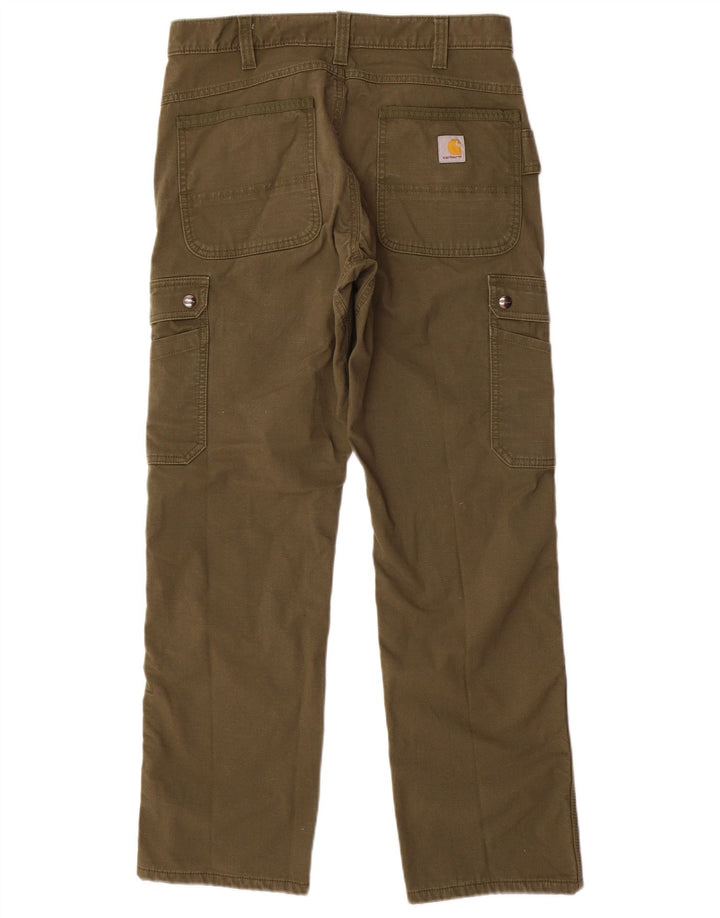 Carhartt Pantalones Cargo De Corte Relajado Para Hombre W32 L32 Algodón Caqui