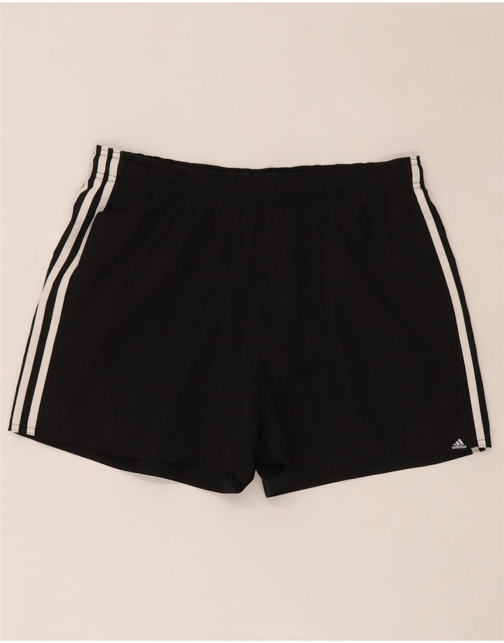 ADIDAS Pantalones cortos deportivos para mujer UK 44 Grande Poliéster negro