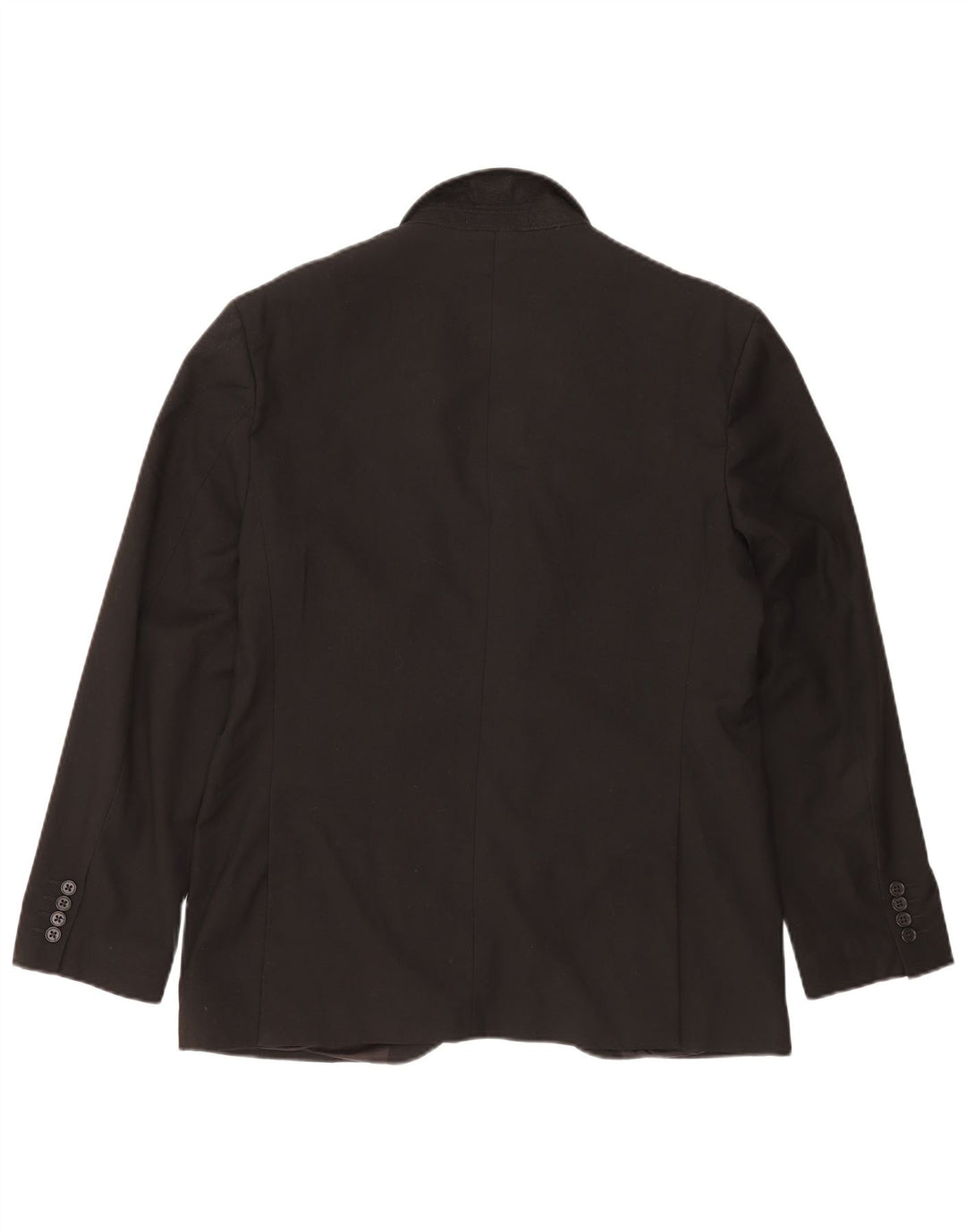 MARKS & SPENCER Chaqueta tipo blazer de 2 botones para hombre UK 40 Mediano Negro Poliéster
